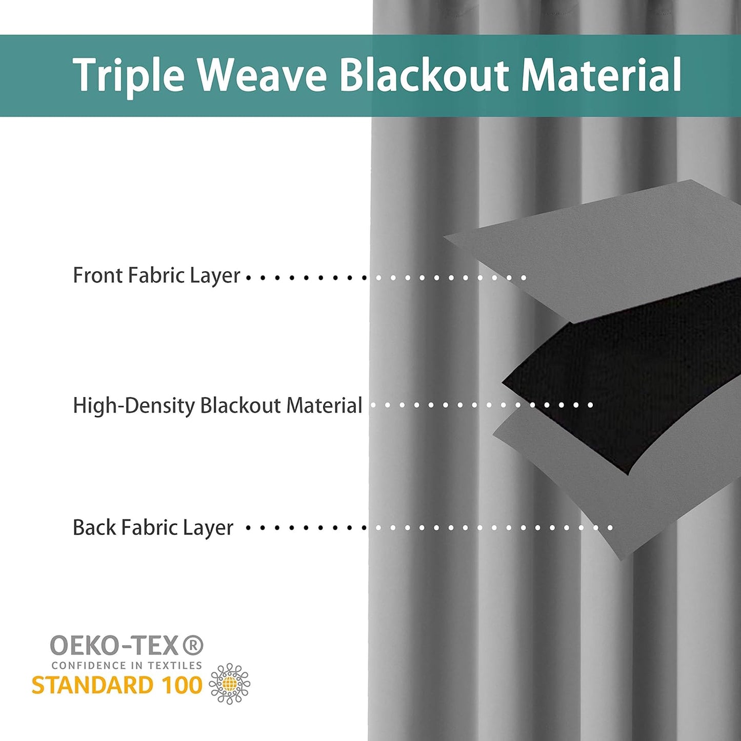 BONZER Room Divider Curtain Total Privacy Wall Extra Wide Grommet Room Darkening Curtains for Patio Sliding Glass Door, 96L x 150W Inch (8L x 12.5W ft), 1 Panel, Silver