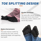 Hylaea No Show Running Athletic Anti-Blister Wicking Coolmax Socks, Seamless Anti-odor