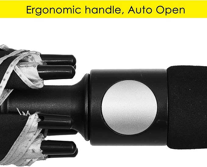 ZEKAR 62" & 68" Windproof Large Vented Canopy Golf Umbrella, UPF 50+ Patio Umbrella | Sun UV Protection | Keep You Cool (Silver, 68")