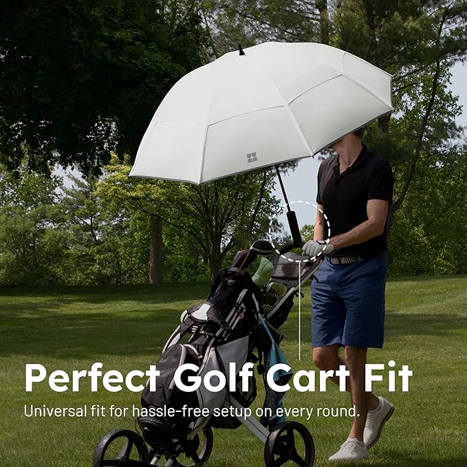 Weatherman Umbrella - Golf Umbrella - Windproof Sports Umbrella Resists Up to 55 MPH Winds - Available in 2 Sizes and 5 Colors