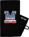 Wolf Golf Towels USA Monogrammed Personalized Golf Towel | Custom Golf Towels for Golf Bags for Men or Women