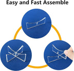 Ball Stand 4-Pack, Acrylic Display Stand for Softball, Baseball, Golf Ball and Field Hockey Ball, Ball Display Holder for Storage and Displaying