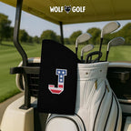 Wolf Golf Towels USA Monogrammed Personalized Golf Towel | Custom Golf Towels for Golf Bags for Men or Women