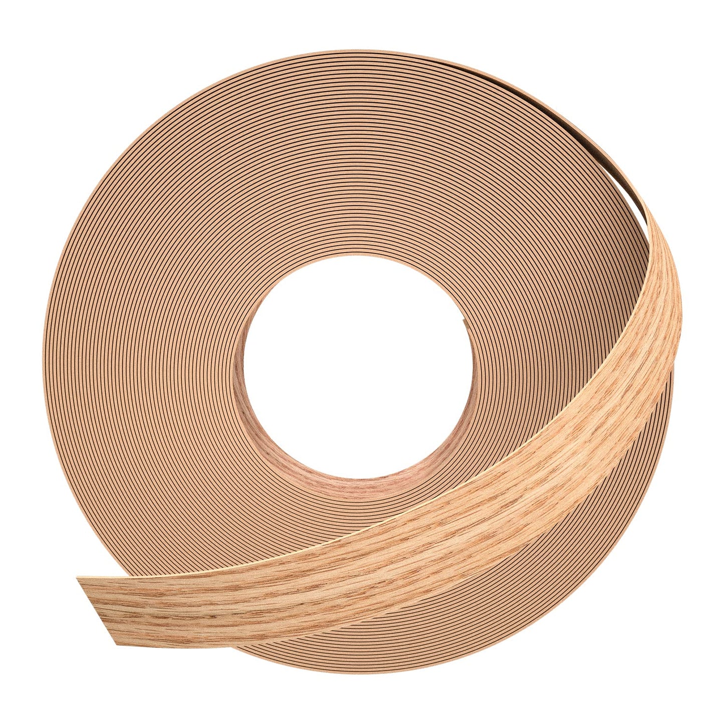 GSCIT Club Red Oak Edge Banding, 1 inch x 250ft roll of Veneer Plywood Edge Banding Preglued Flexible, Wood Tape Banding for Cabinet Repair