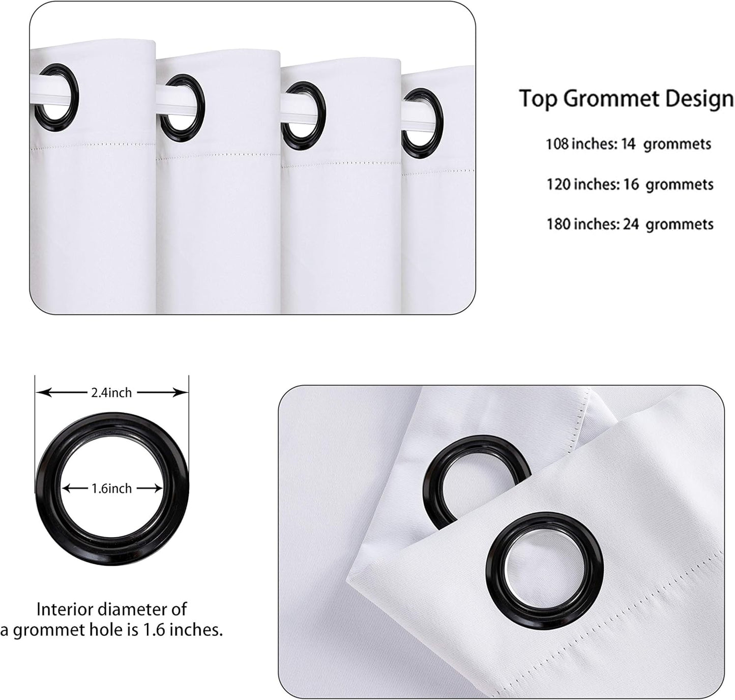 BONZER Extra Wide Room Divider Curtain Screen Partitions Total Privacy Wall Blackout Curtains for Home Theatre, Storage, 108L x 120W Inch (9L x 10W ft), 1 Panel, Greyish White