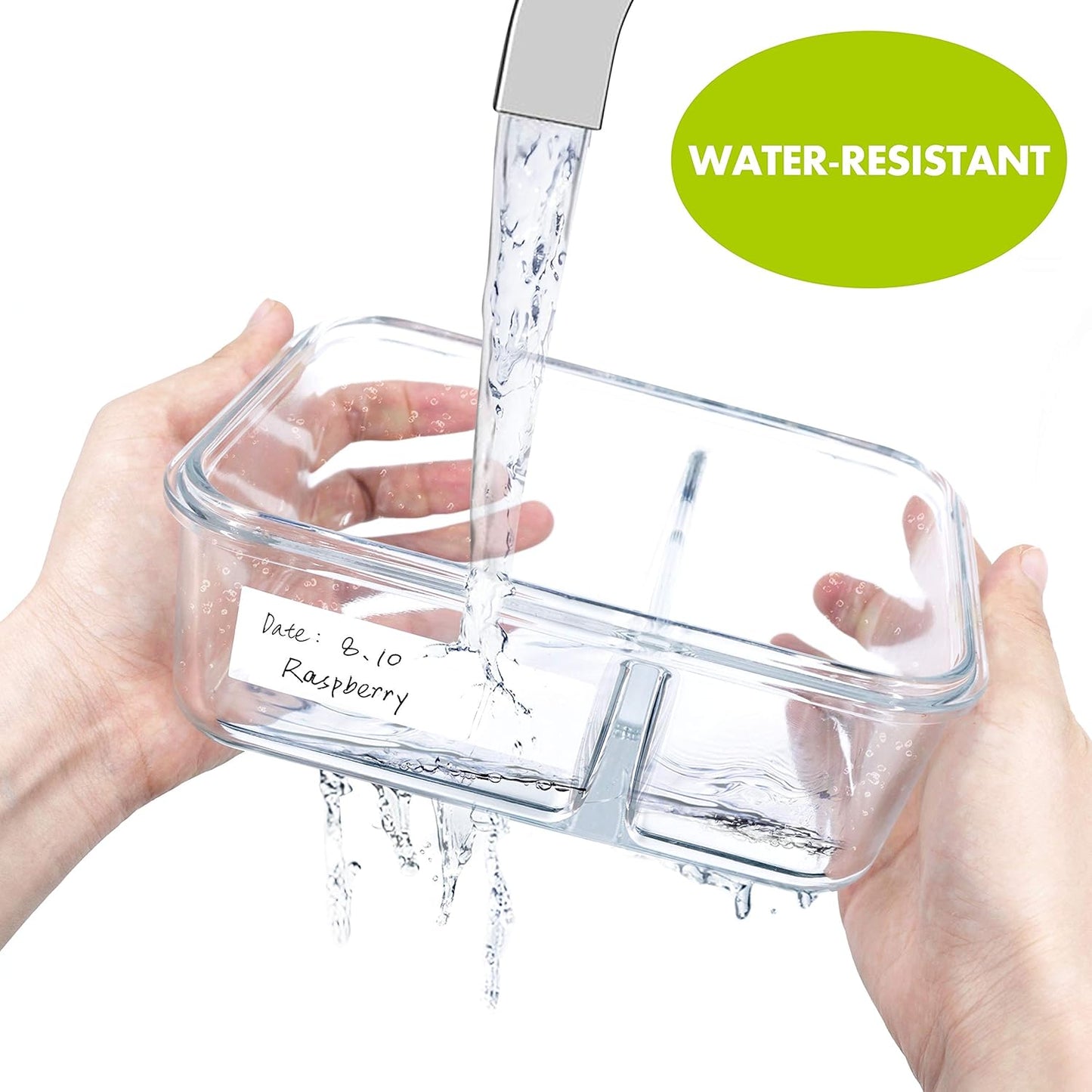 1000 Blank Removable Freezer Labels Water Oil Resistant with Perforation Line for Food Containers Jars Pantry Organization (Each Measures 1” x 3”)