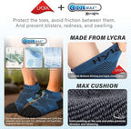 Hylaea No Show Running Athletic Anti-Blister Wicking Coolmax Socks, Seamless Anti-odor