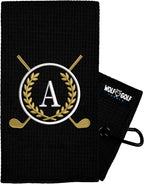 Wolf Golf Towels Monogrammed Personalized Golf Towel | Custom Golf Towels for Golf Bags for Men or Women