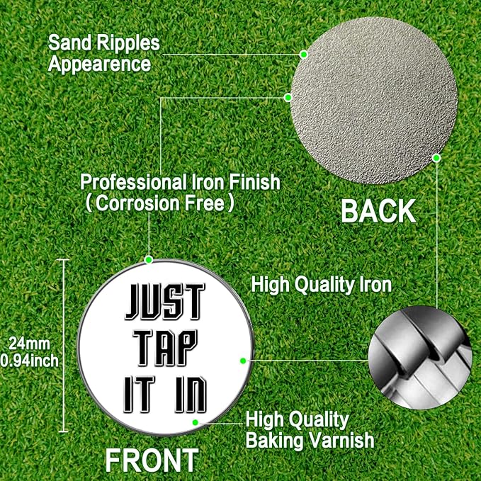 Amy Sport Golf Ball Markers Assorted Patterns Fits All Magnetic Golf Tools Value Set, Alloy Soft Enamel Technique Marker for Hat Clips Gloves Golf Divot Tools Marks