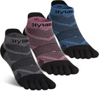 Hylaea No Show Running Athletic Anti-Blister Wicking Coolmax Socks, Seamless Anti-odor