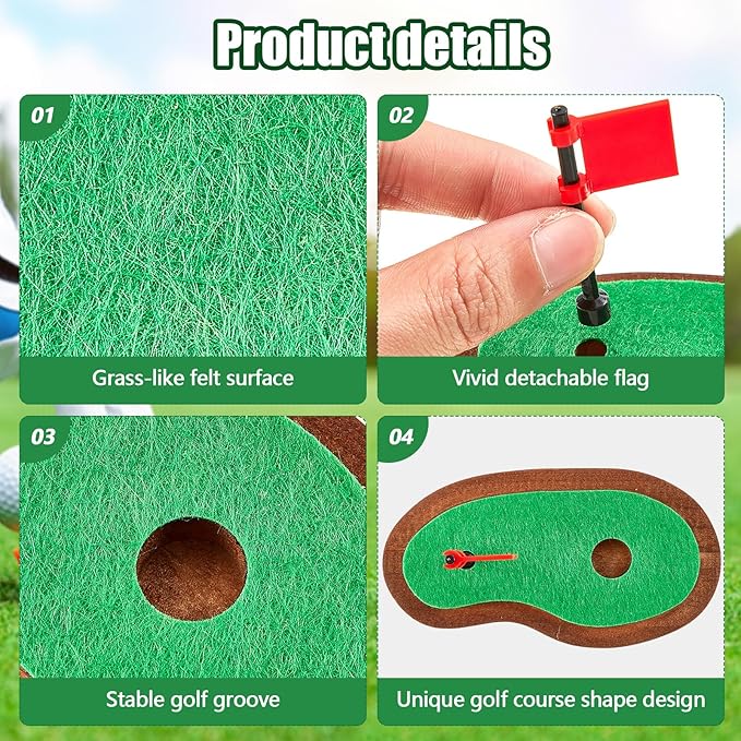 Soaoo 3.94 x 2.95 x 3.43'' Golf Ball Display Case Acrylic Golf Ball Transparent Holder Display Stand Clear Memorabilia Storage Box with Flag and Wood Base for Single Golfball Enthusiasts Gift